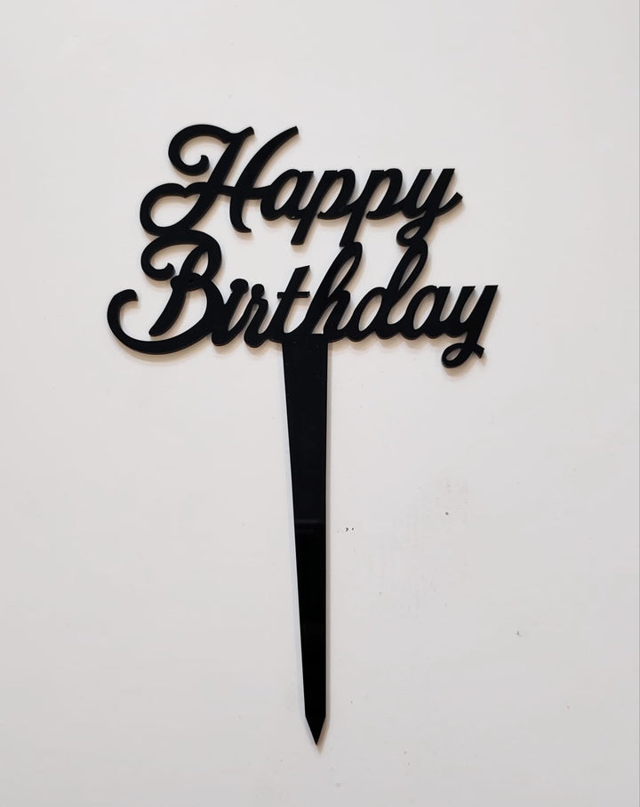 Acrylick Stick Happy Birthday - RoseForAll