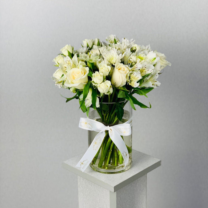 Alesto vase white - RoseForAll