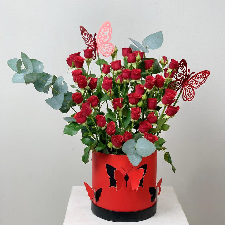 Cute butterfly red - RoseForAll