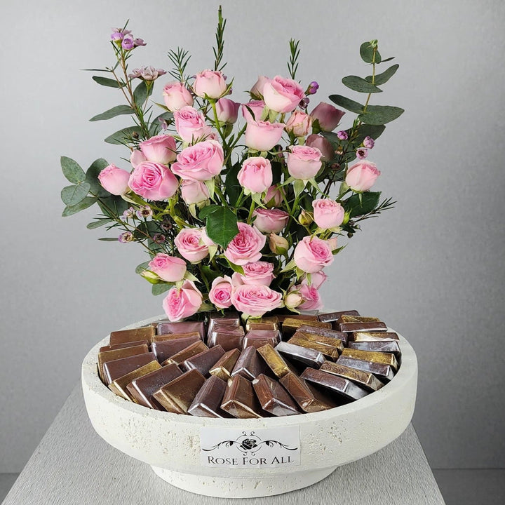 Luxurious choco tray - RoseForAll