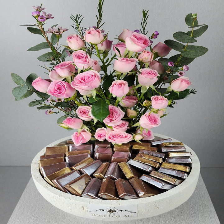 Luxurious choco tray - RoseForAll