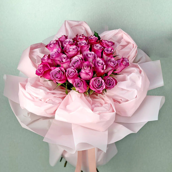 Luxurious purple bouquet - RoseForAll