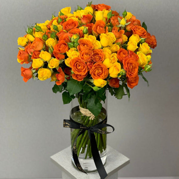 Orange& Yellow40 vase - RoseForAll