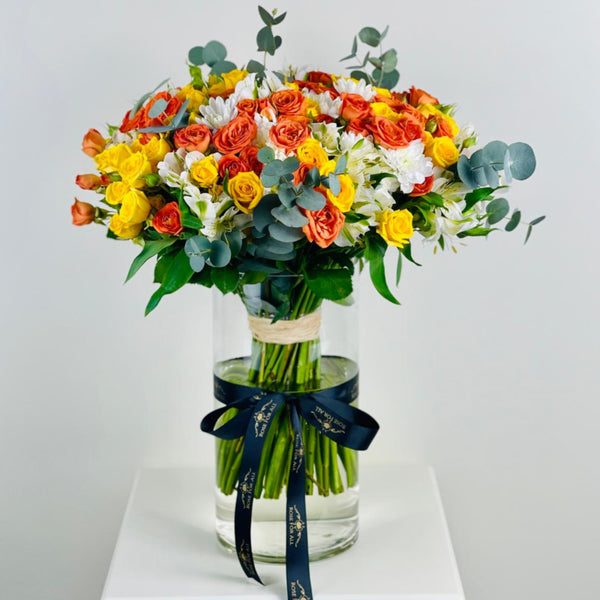 mix Orange vase